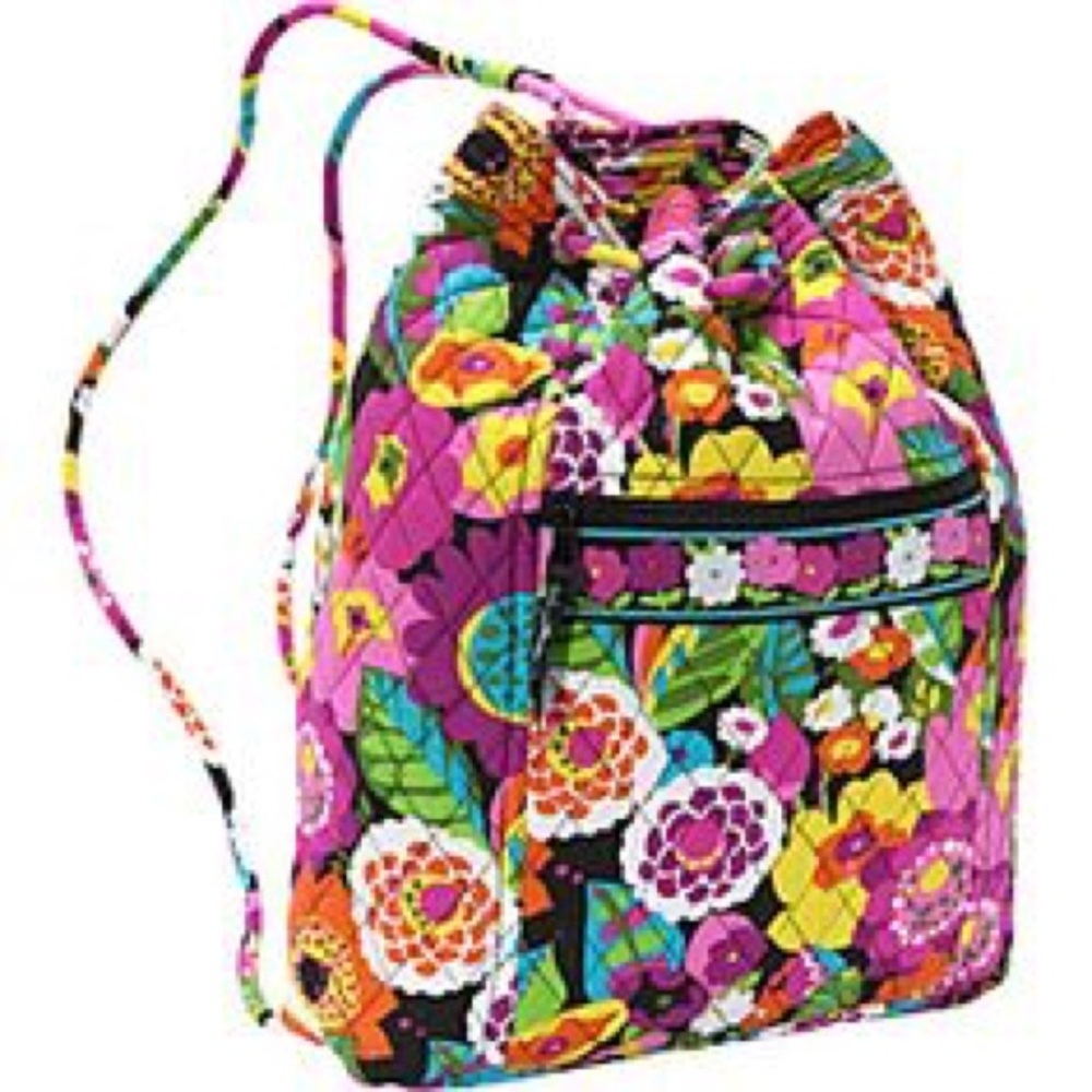 Vera Bradley Drawstring Backpack in Va Va Bloom